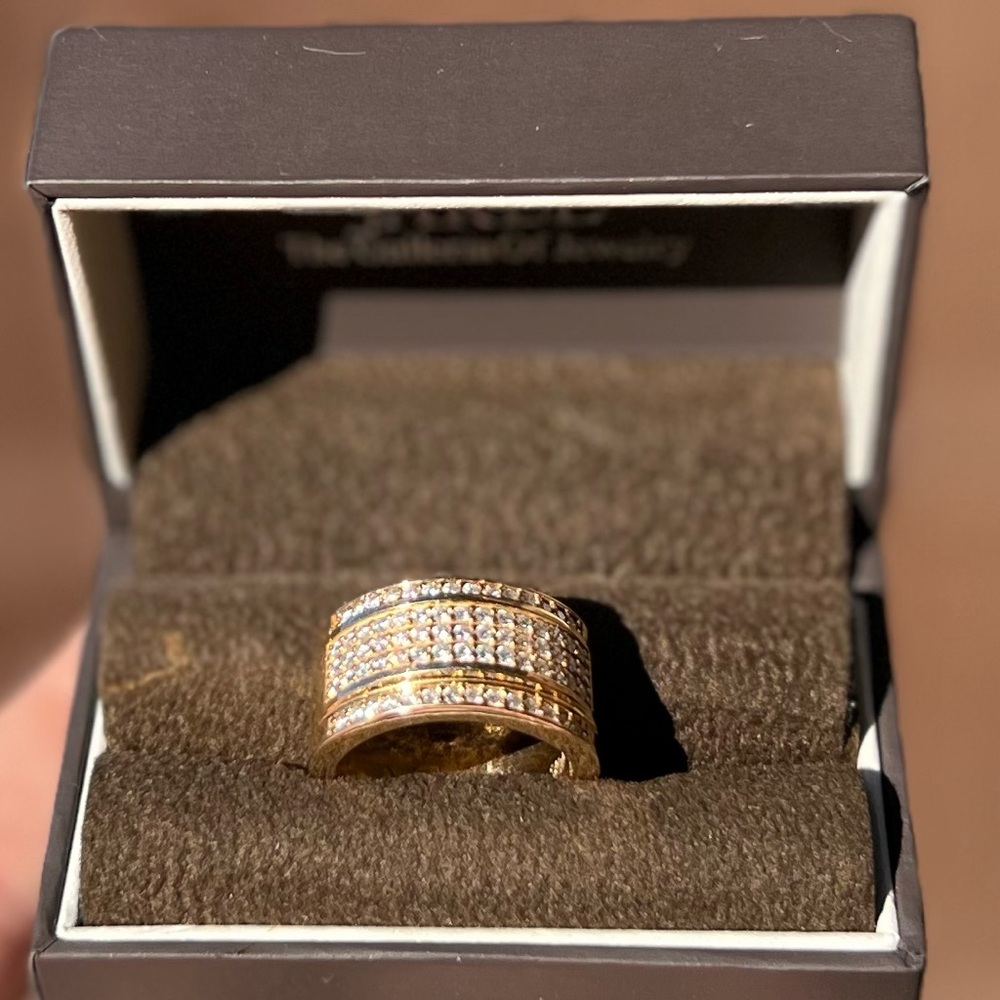 Jared’s Custom Made 14k Gold Natural Diamond Engagement Ring Size 10